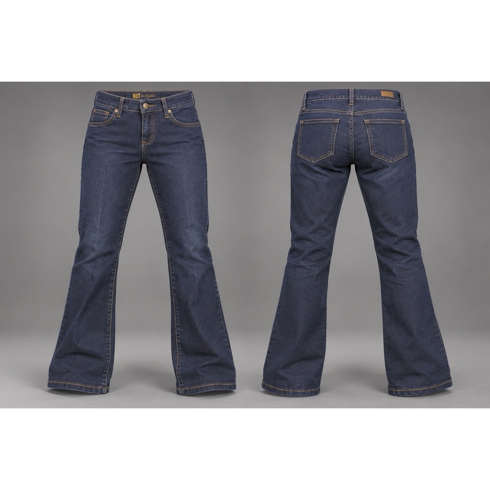 Kut From The kloth "Michelle" womens 0x28 Slim Flare  Dark Blue Jeans